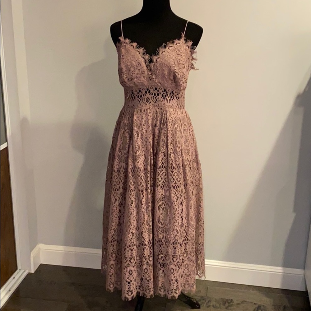 ASOS lace spaghetti strap maxi dress